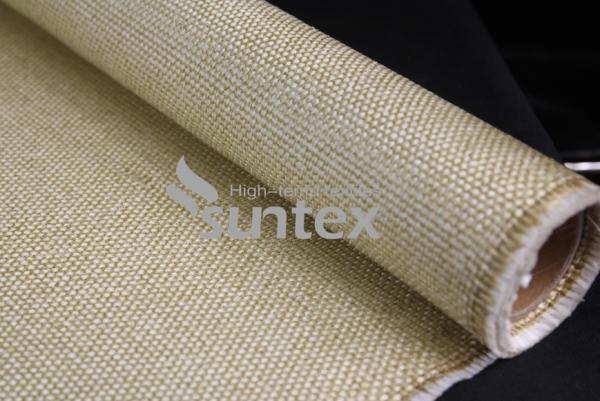 Buy cheap Easy To Be Sewn Fabricated Vermiculite Coated Fiberglass Fabric For Gaskets Oven Door Seals from wholesalers