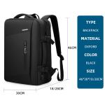 Polyester Oxford Lightweight Laptop Backpack Men USB 17inch Laptop Bag