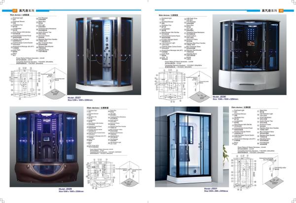 Buy cheap Polished Finish Steam Shower Cabinet Hydromassage Shower Cabin Multifunctional from wholesalers