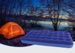 PVC Double Flocked Airbed 191x137x22cm Twin Bed Air Mattress 300kg max