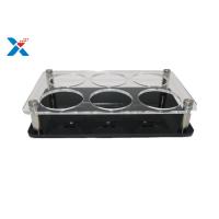 Buy cheap Transparent Acrylic Display Stands Acrylic Cup Holder Silk Screen Printing product