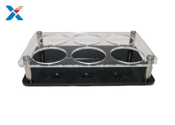 Buy cheap Transparent Acrylic Display Stands Acrylic Cup Holder Silk Screen Printing from wholesalers