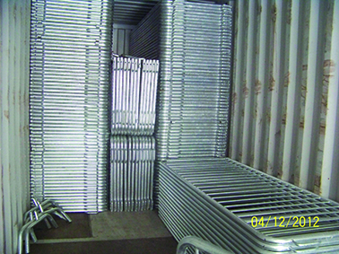 Hot Dipped Galvanized After Welded French Style Bike Rack Temporary Barricade Fence