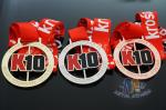 Spinning And Rotating Bespoke 10K Metal Award Medals For Maration , Sports