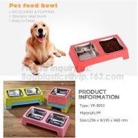 Buy cheap FDA certified Dog Bowls, Stainless Steel Dog Food Bowl with No Spill Non-Skid product