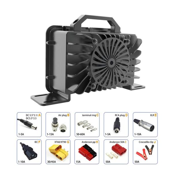 Buy cheap Smart Multi Stage Waterproof Lihtium Ion Battery Charger 72V Adjustable Current from wholesalers