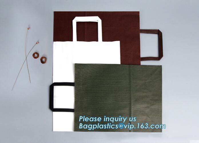 tea brown paper bag with logo print eco friendly With Ribbon Handles wine packaging offset bags,Decorative Paper Bags wi