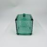 Buy cheap 6pcs Glass Bathroom Accessories Set Aqua With Vintage Floral Debossed from wholesalers