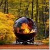 Buy cheap 600mm Garden Fire Ball Sphere Corten Steel wood burning Outdoor Fire Pits from wholesalers