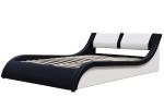 White And Black Oem Double Bed Gas Lift Frame Faux Leather Bsci