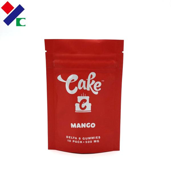 Buy cheap Children Proof Stand Up Zipper Pouch Mango Cake Matte Vanish Packaging Bags from wholesalers