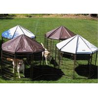 Buy cheap Powder Coating Metal Outdoor Dog Kennel House With Waterproof Cover product