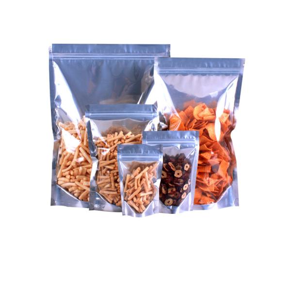 Buy cheap PET AL Resealable Clear Custom Mylar Bag Food Packing Zipper Stand Up Pouch from wholesalers