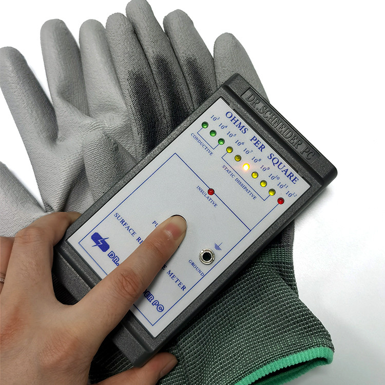 Ergonomic Anti Slip ESD Antistatic PU Palm Fit Gloves
