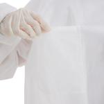 White Lightweight Disposable Lab Coats No Woven S To XXXL 30-40gsm