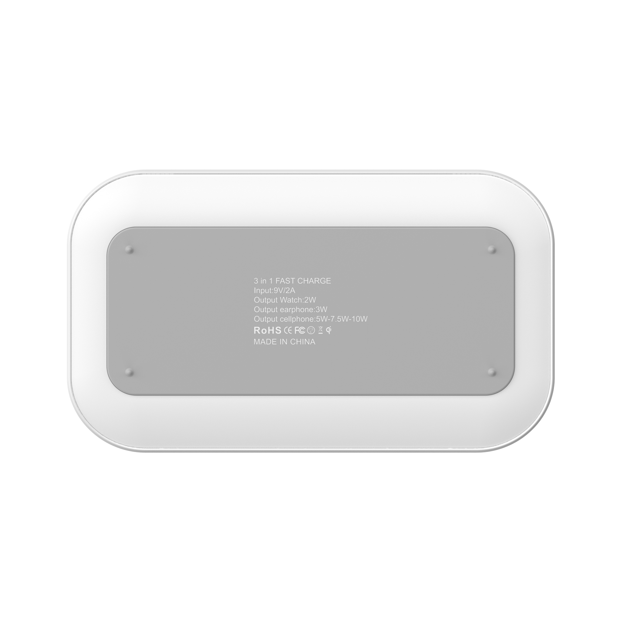 LED Indicator Iphone X 10 Watt 3 In 1 Qi Wireless Charger