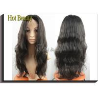 Buy cheap Remy Brazilian Human Hair Front Lace Wigs 1b# 2# 4# / Wavy Lace Front Wigs product