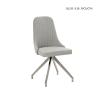 Buy cheap Modern PU Dining Chairs With Armrest Assembly Required 4Legs 550*460*950mm from wholesalers