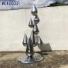 Buy cheap Garden Metal Decoration Abstract Raindrop Stainless Steel Sculpture from wholesalers