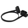 Buy cheap OBD2 OBDII J1962 Right Angle Male 24V to Female Extension Flat Cable from wholesalers