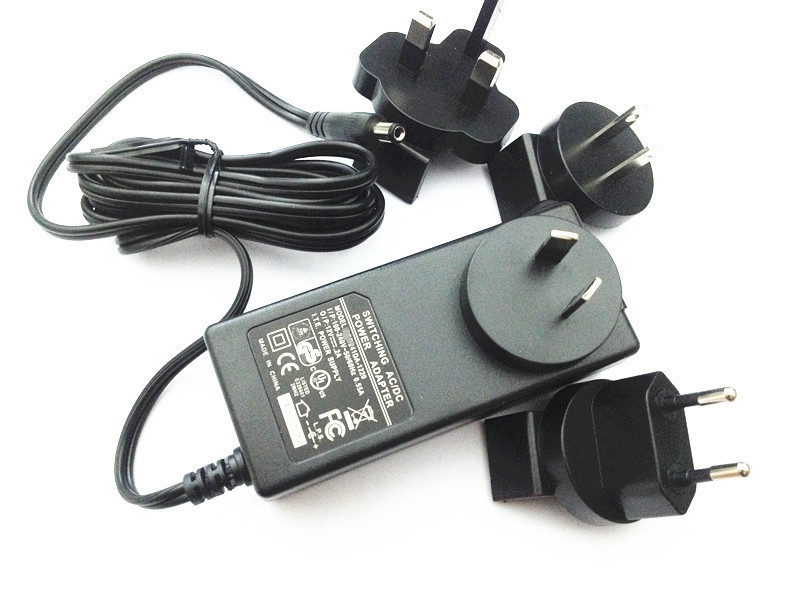 white color 12v 1A dc power adapter UL FCC PSE GS CE RCM BS1363 certification internationa