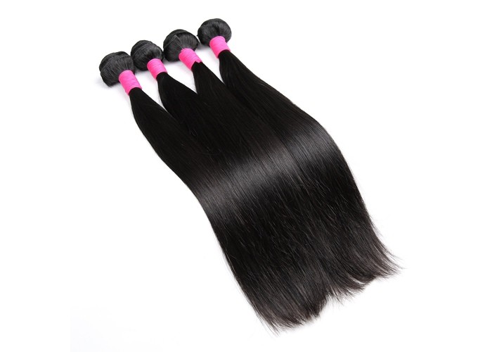 Soft & Thick Virgin Human Hair Extensions Silky Straight Natural Black