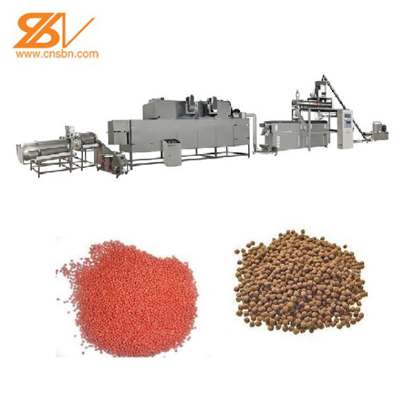 China Double Screw Extruder Floating Fish Feed Animal Feed Pellet Production