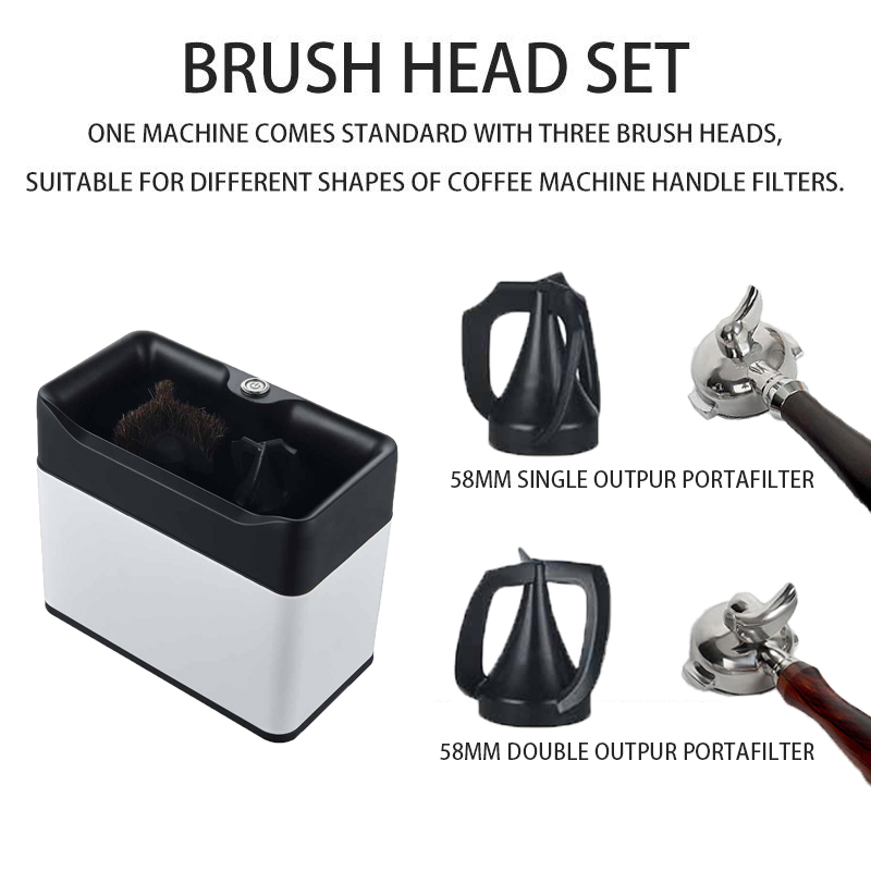 Electric Portafilter Cleaner Professional Automatic Coffee Tea Tools Ground Knock Box