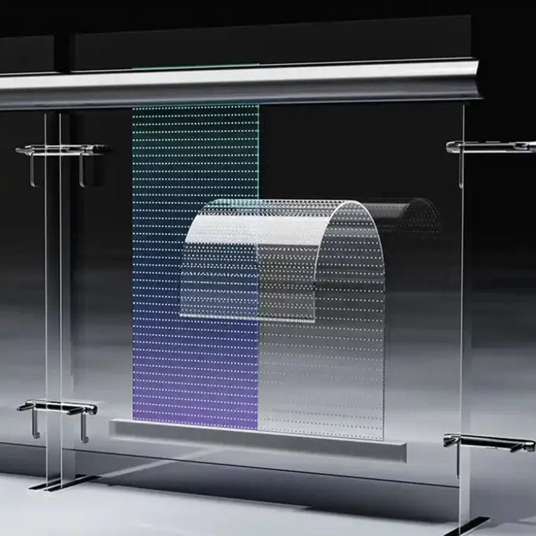 20°C-50°C Full Color Transparent LED Display Screen With 90% Transparency