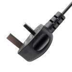Rohs Electric Power Cable Bs1363 To C7 2.5a 6 Ft 220v Indoor