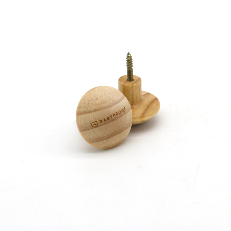 Natural Wooden Coat Hooks, Wall Mount Single Hat Bag Hooks, Decorative Hooks