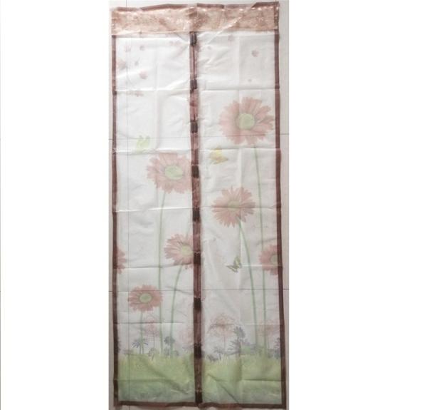 Buy cheap Plant Selling Beautiful Logo Door Mosquito Net 100x210cm Magnetic Screen Door Soft Mesh Door from wholesalers