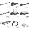 Buy cheap Good Quality Wholesale Rust Resistant Hotel Stainless Steel Soap Dish holder and black finish matt glass from wholesalers