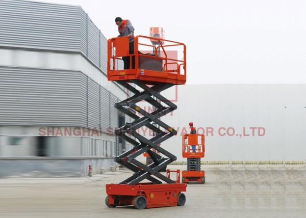 Buy cheap Self Propelled 14M Height Hydraulic Scissor Lifts Auto Parking Lift from wholesalers
