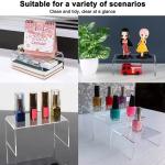 Acrylic Display Riser Stand Toy Organizer , Tabletop Acrylic Cake Display OEM