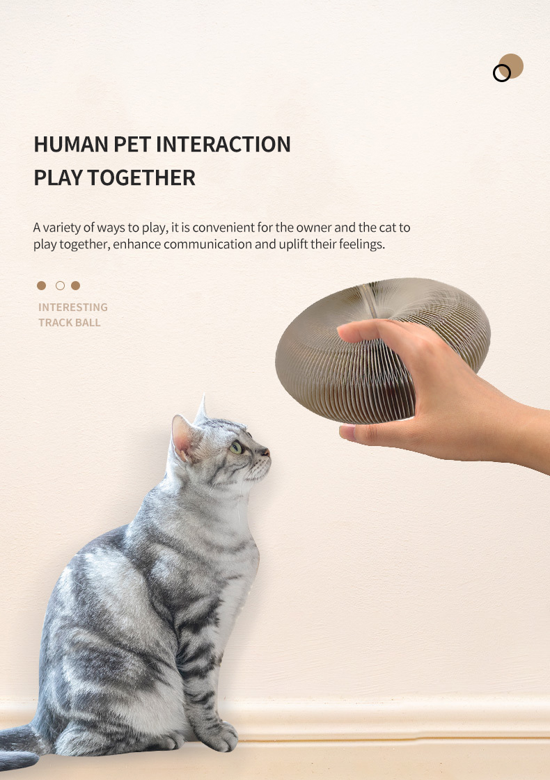 Foldable Magic Organ Cat Scratching Board Interactive Magic Organ Cat Scratcher