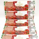 Varnishing Food Product Labels BOPP Printable Adhesive Label Sheets