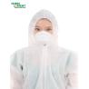 Buy cheap ISO13485 Hooded Nonwoven Medical Protection Coverall For Hospital from wholesalers