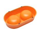 Round Biodegradable Dog Cage Water Bowl Bamboo Non Slip Eco Friendly Easy To