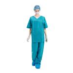 Food Industry Disposable Scrub Suits , 45gsm disposable hospital scrubs