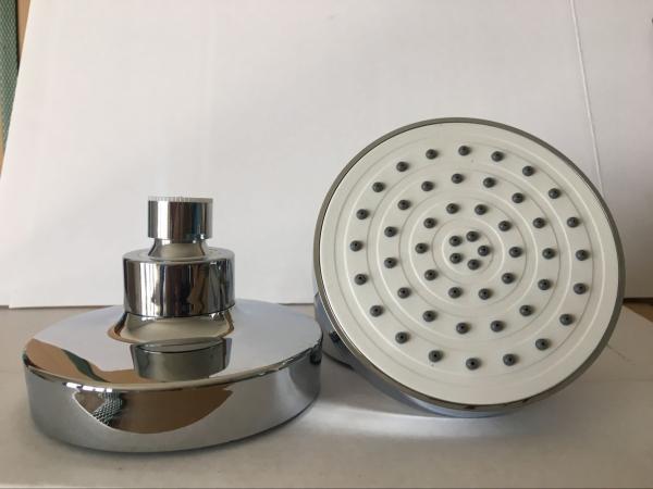 Buy cheap ABS plastic material 4inch round chrome plating shower head top shower rain shower wholesale from wholesalers