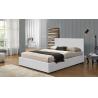 Buy cheap Easy Assemble Gas Lift Storage Bed White PU Leather Upholstered Plywood Bed Frame from wholesalers