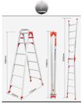Multifunctional Folding Step Ladder High Strength Building Contruction Cleaning