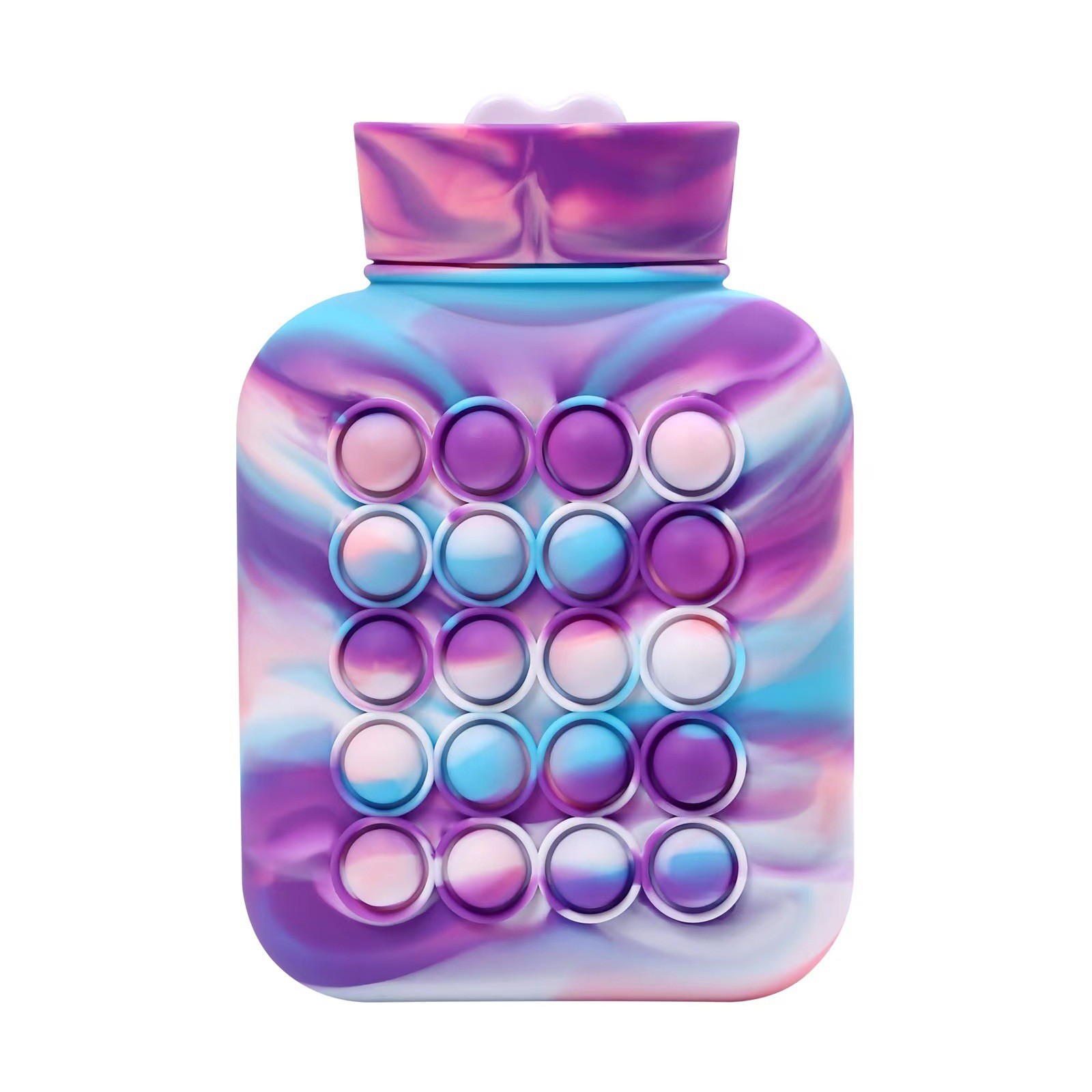 1L Hot Water Bottle for Pain Relief BPA Free and Food Grade Silicone Material Soft Cover Included