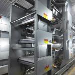 8.67m/Min Livestock Automatic Chicken Feeder System , SGS 0.75kw Chicken Feed