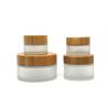 Buy cheap 100g Bamboo Top Glass Makeup Pots Anti Mold Body Lotion Containers from wholesalers