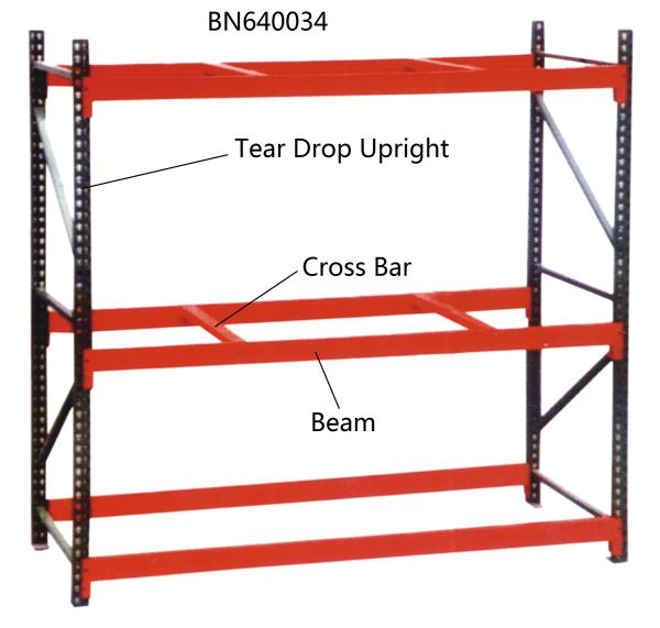 Buy cheap 10’ Tall Teardrop Pallet Rack System Full Welded Upright Frame And Step Beam from wholesalers
