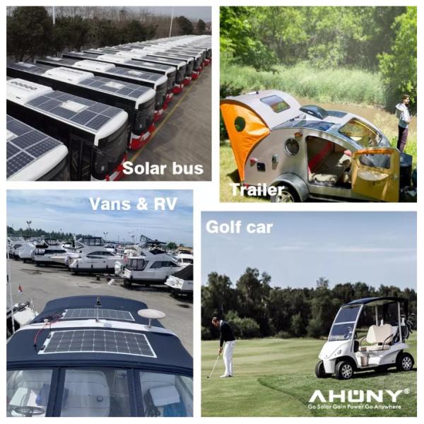 200w Semi Flexible Etfe Solar Panel Rv Awning Transparent Solar Bifacial PV Module