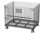 Folding Anti Curve Wire Mesh Pallet Cage Euro 800x600 500Kg