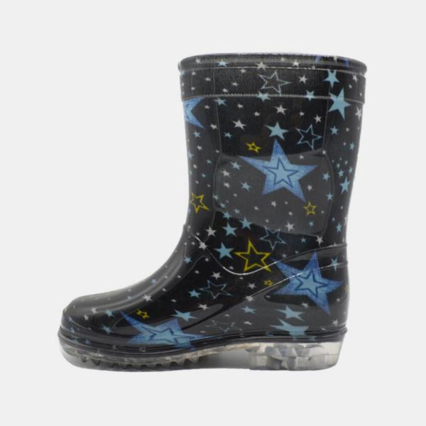 Buy cheap BSCI PVC Kids Light Up Rain Boots Lightweight With Star Printed from wholesalers